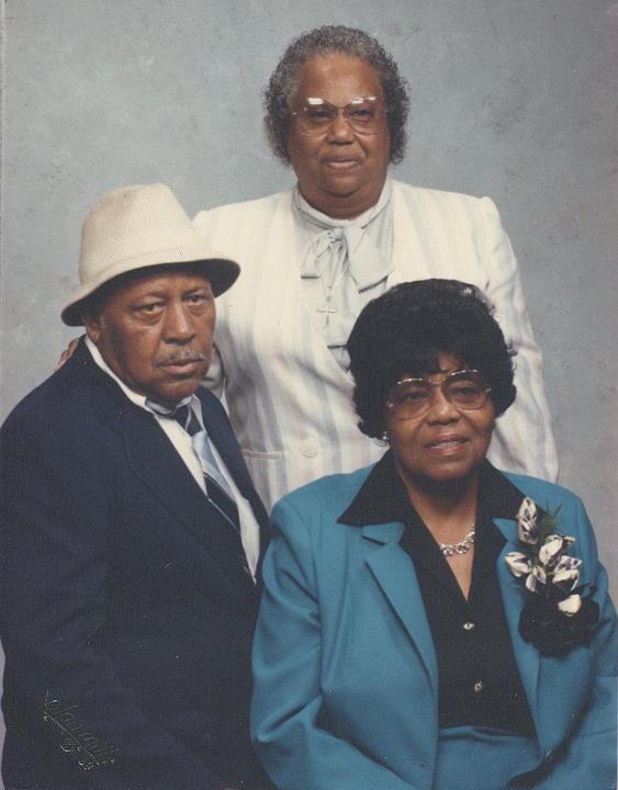 Burnes King, Rev. Dr. Nettie Mae Young Gray and Christine Dobbins Clark Thomas